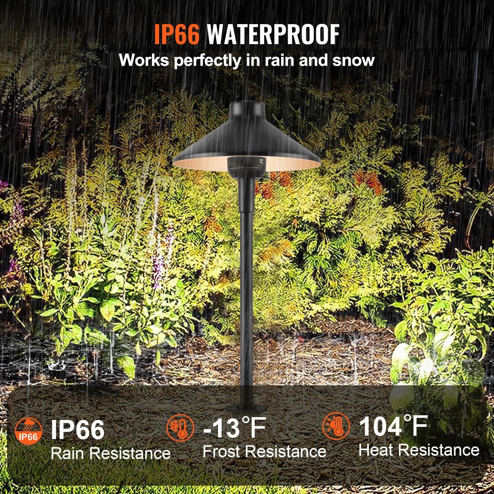 Led Pathway Lights 8 Pack Waterproof Warm White For Garden Path_voghion.com